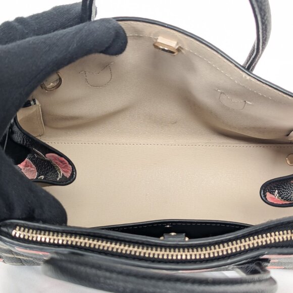 KATE SPADE New York Knott Ditsy Rose Leather Satchel Crossbody - Picture 11 of 16